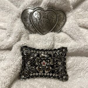 Never worn belt buckles